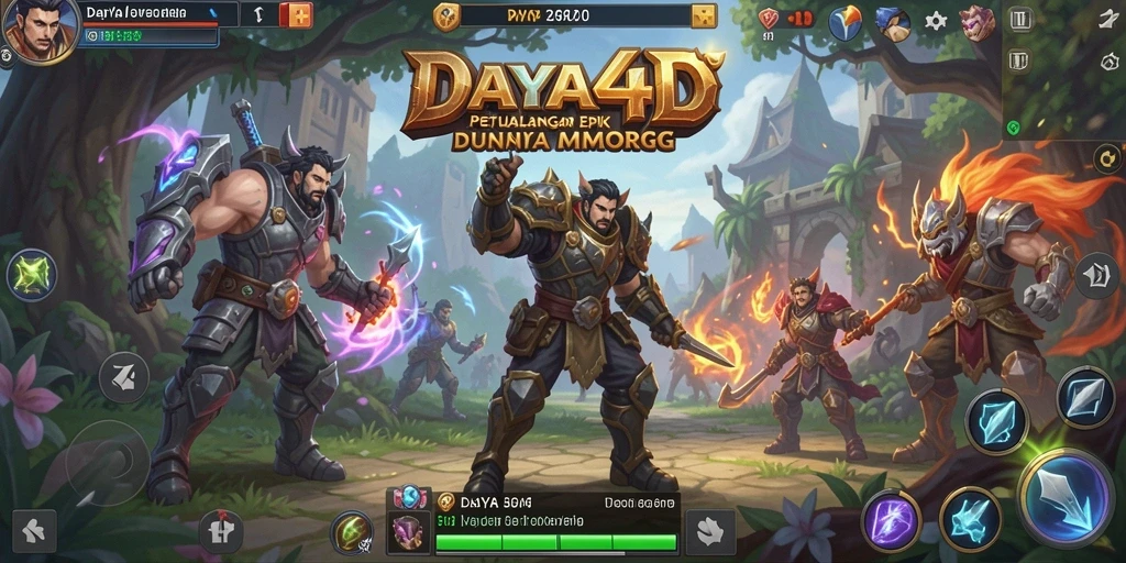 Screenshot dari gameplay DAYA4D yang menunjukkan petualangan seru dalam MMORPG.
