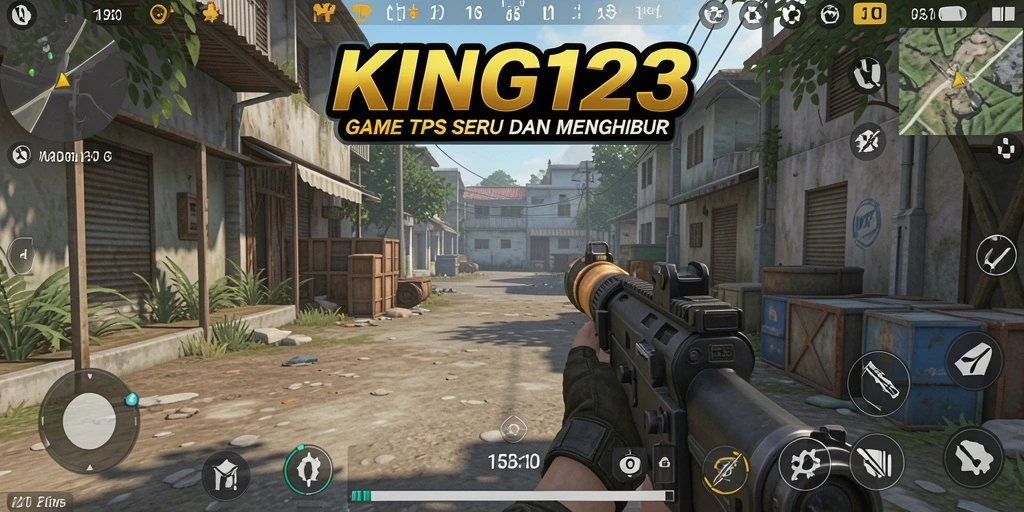 Tampilan gameplay intens di KING123 dengan aksi TPS yang seru.